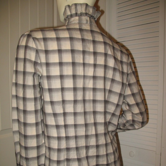 Vintage Y2K 90s Ralph Lauren Jeans Co Plaid Button Up Shirt Top M Preppy Western - Picture 7 of 8